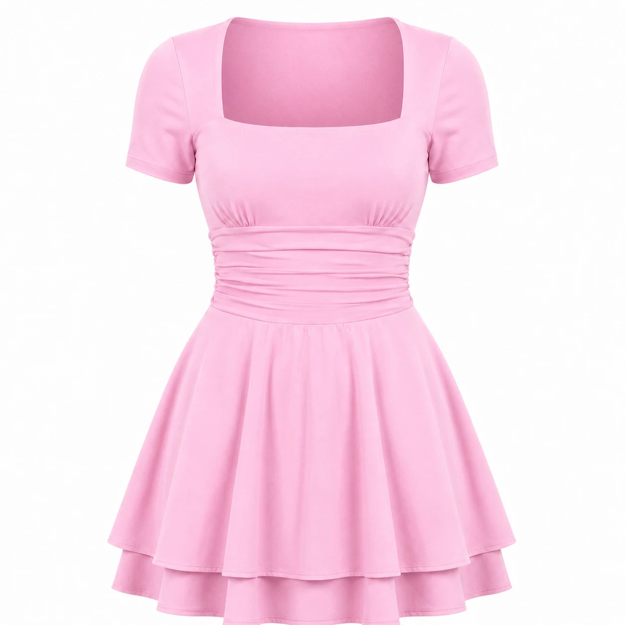 White Tie-Back Midi Dress WHD0606063