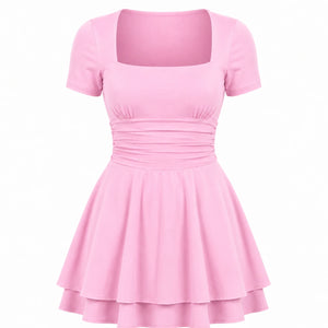 White Tie-Back Midi Dress WHD0606063
