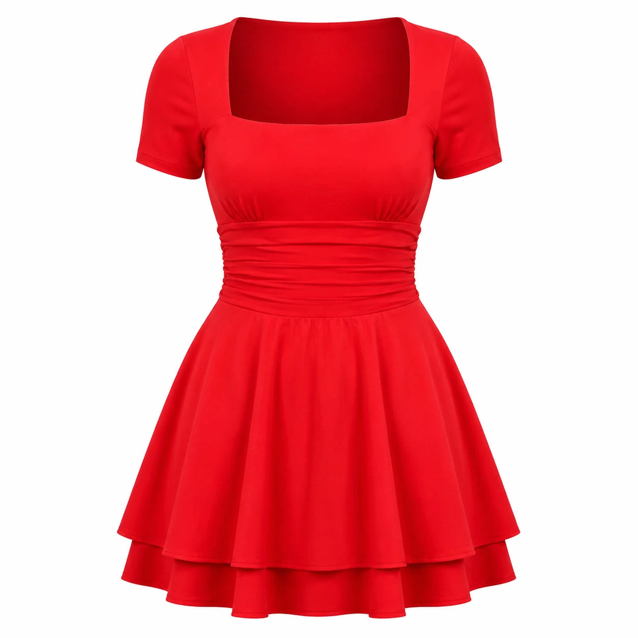 White Tie-Back Midi Dress WHD0606063