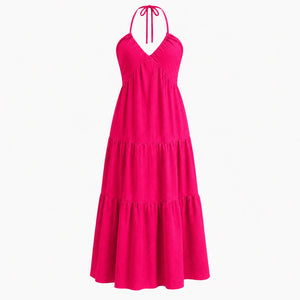 Halter Tie-Back Maxi Dress WHD0606064