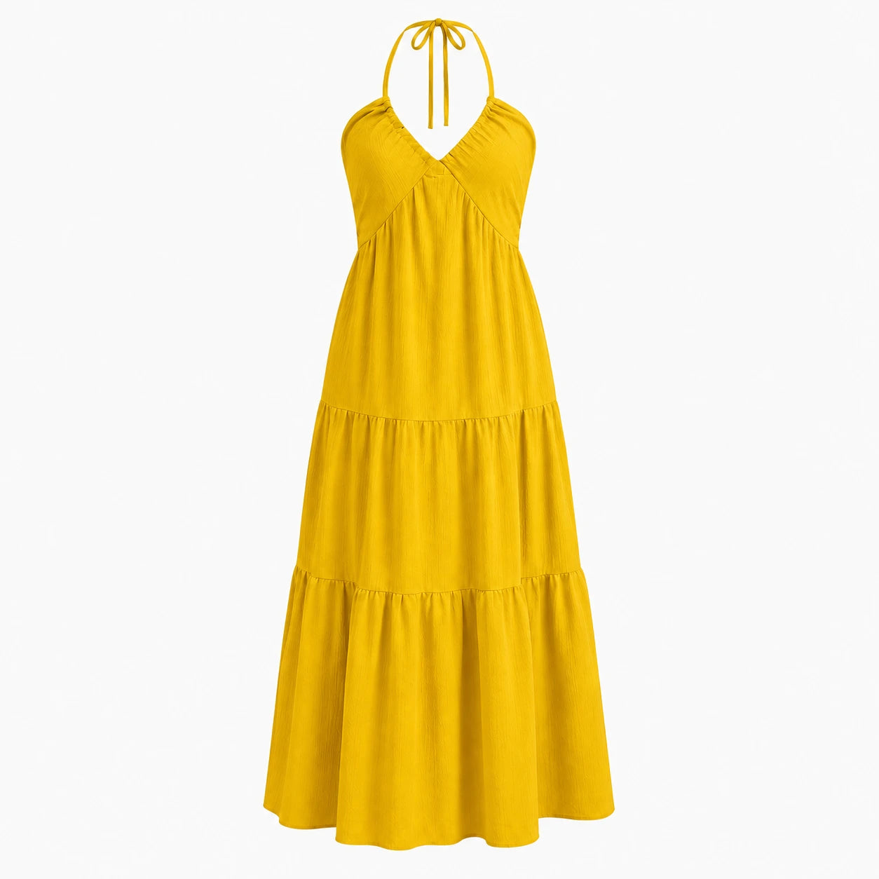 Halter Tie-Back Maxi Dress WHD0606064