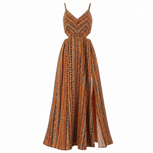 Boho Slit Maxi Dress WHD0606066