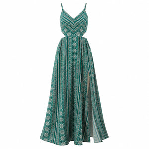 Boho Slit Maxi Dress WHD0606066