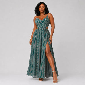 Boho Slit Maxi Dress WHD0606066
