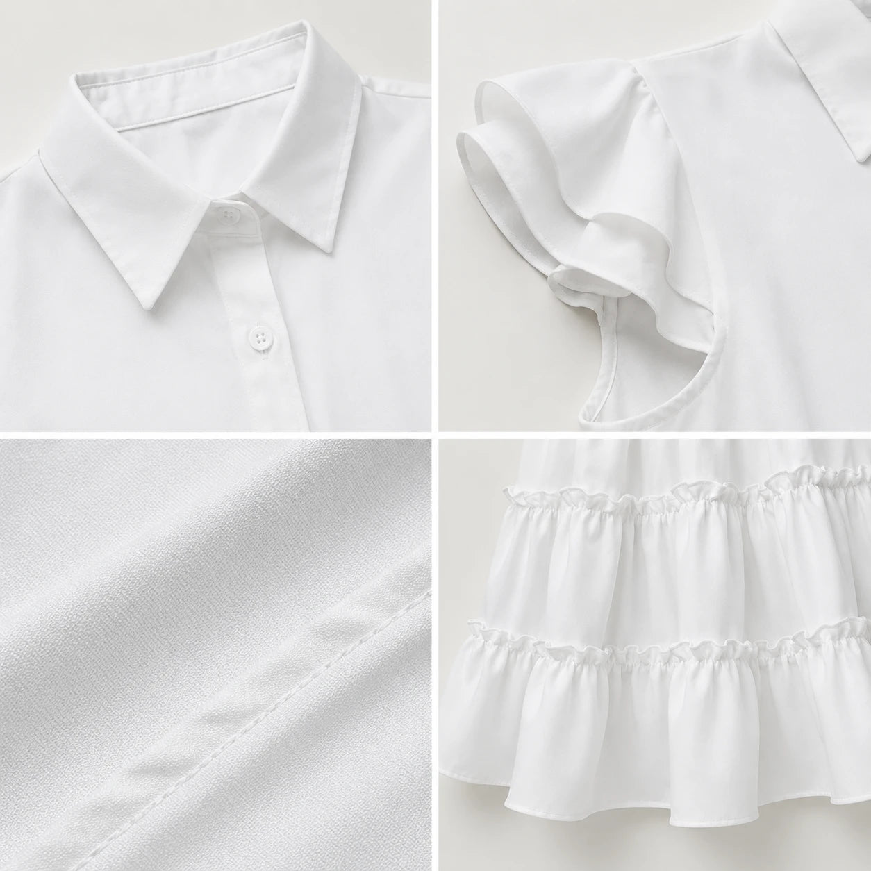 Ruffle Tiered Shirt Dress WHD0606068