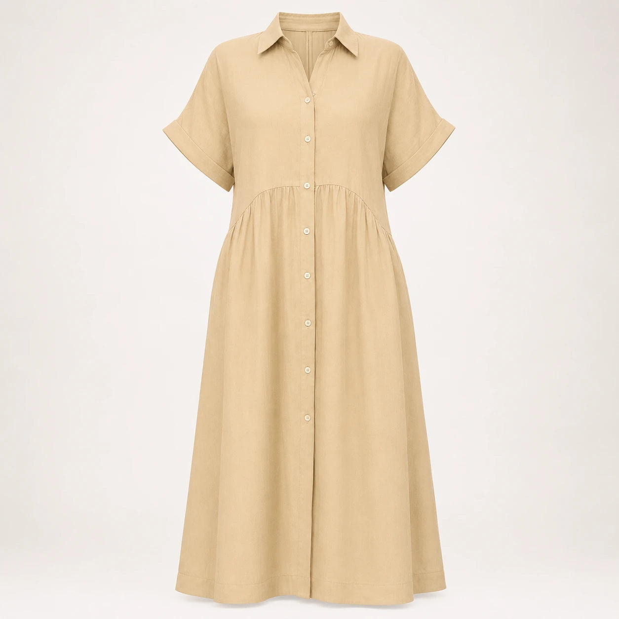 Striped Button Shirt Dress WHD0606069