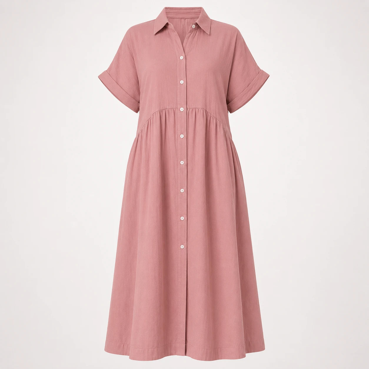 Striped Button Shirt Dress WHD0606069