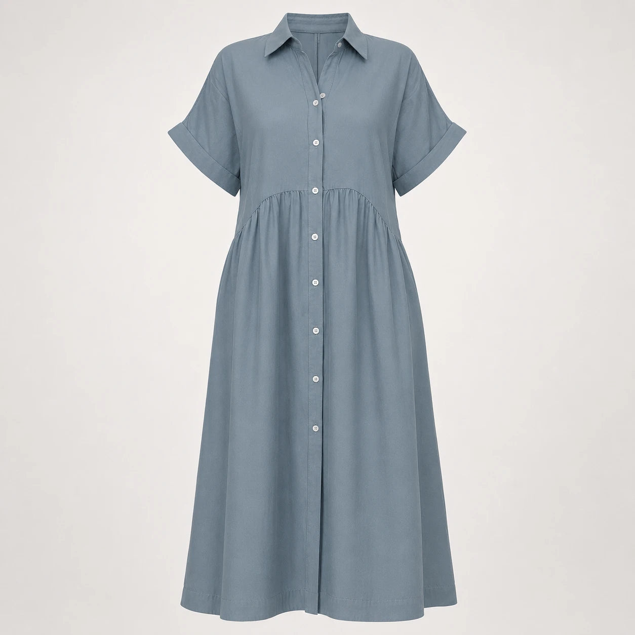 Striped Button Shirt Dress WHD0606069