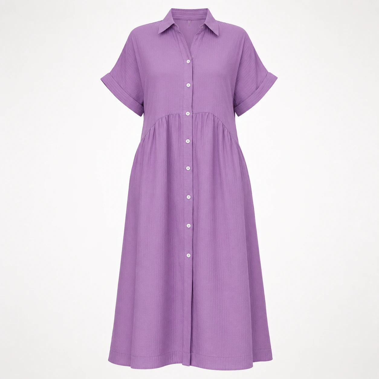 Striped Button Shirt Dress WHD0606069