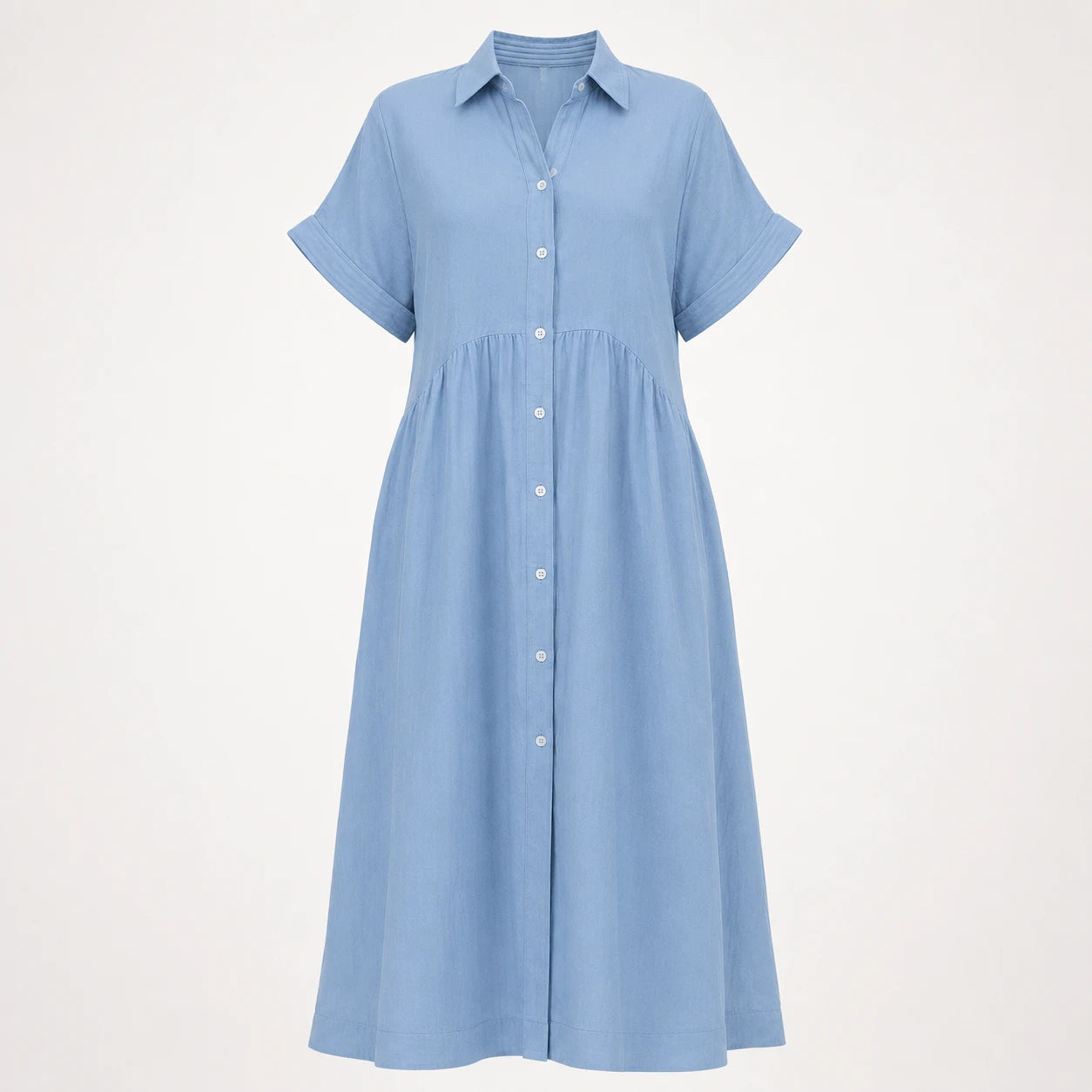 Striped Button Shirt Dress WHD0606069
