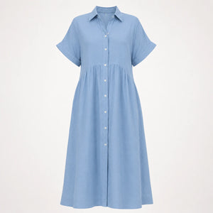 Striped Button Shirt Dress WHD0606069