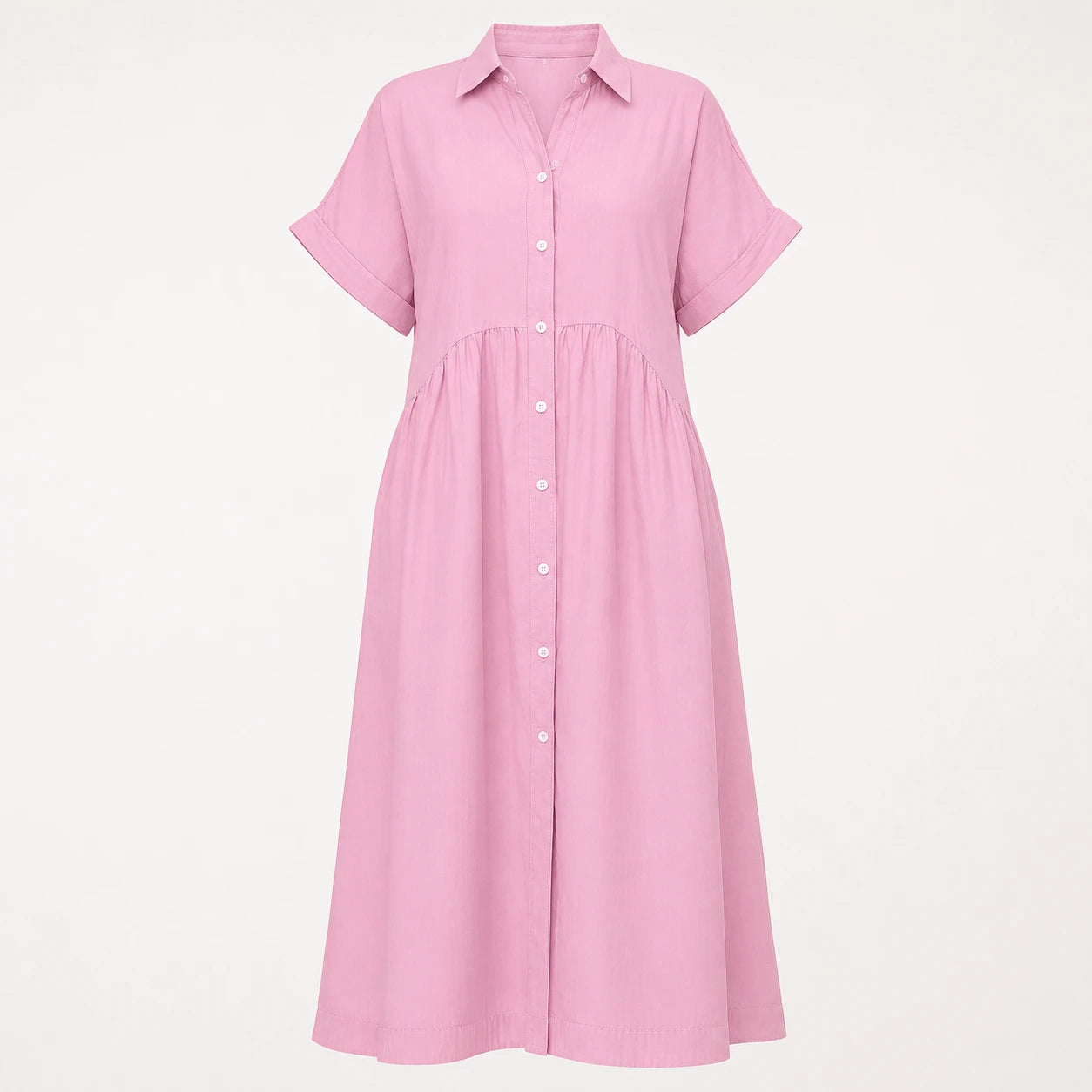 Striped Button Shirt Dress WHD0606069