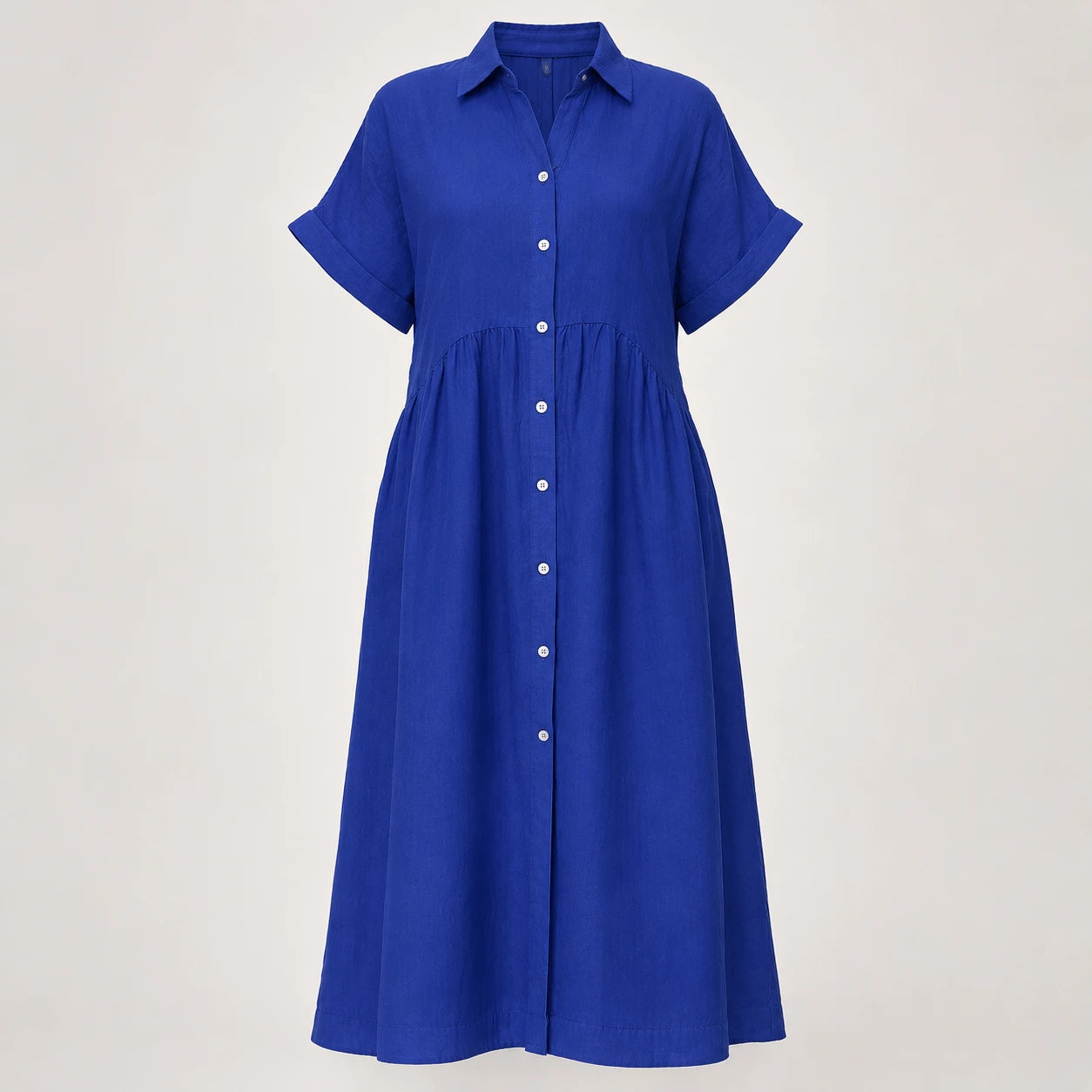 Striped Button Shirt Dress WHD0606069