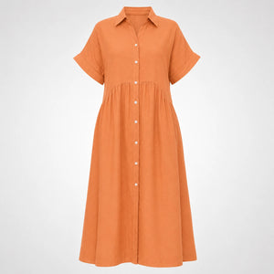 Striped Button Shirt Dress WHD0606069