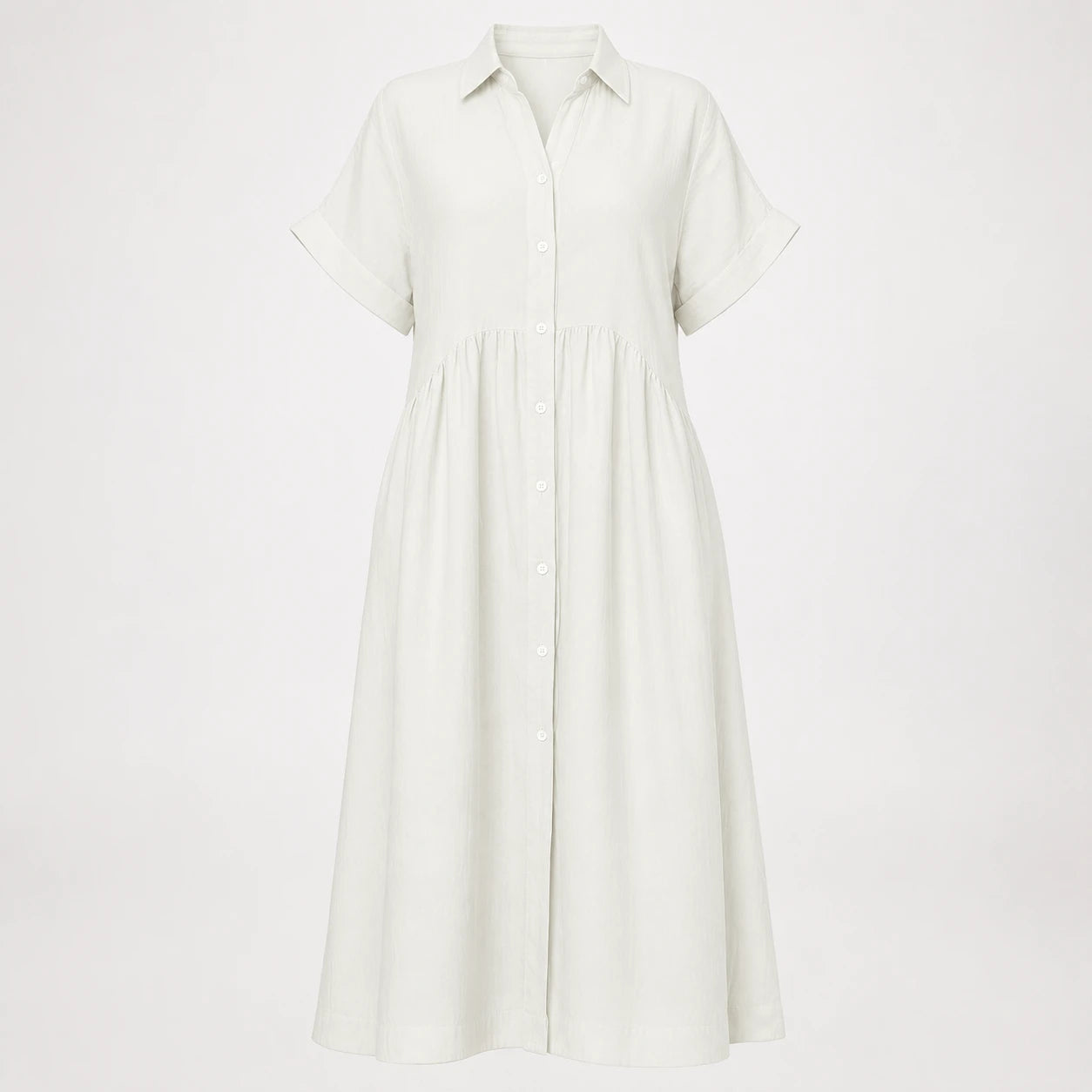 Striped Button Shirt Dress WHD0606069