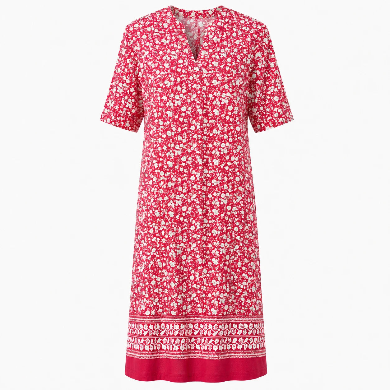 Blue Floral Shift Dress WHD0606070