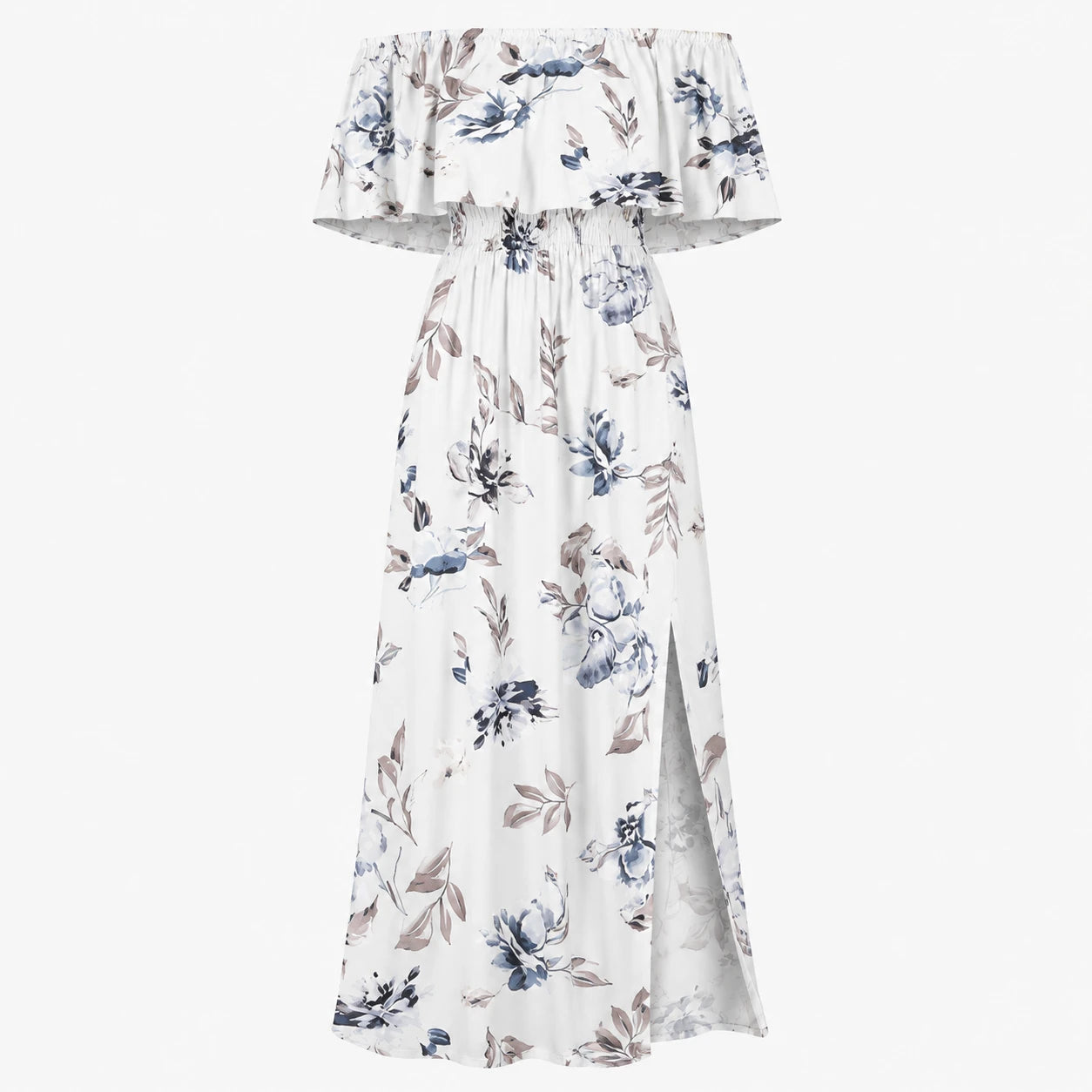 Floral Off-Shoulder Maxi Dress WHD0606072