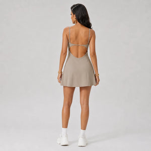 Open-Back Tennis Mini Dress WHD0606077
