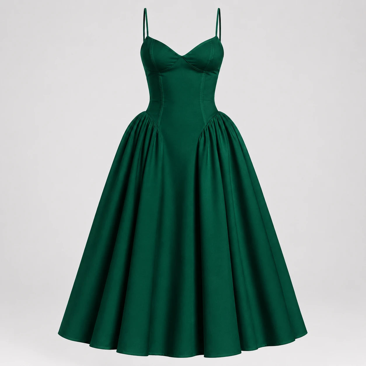 Lace-Up Back Midi Dress WHD0606079