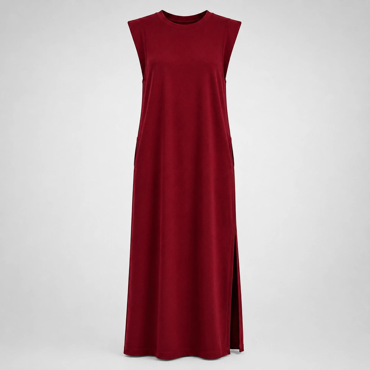 Sleeveless Side Slit Maxi Dress WHD0606080