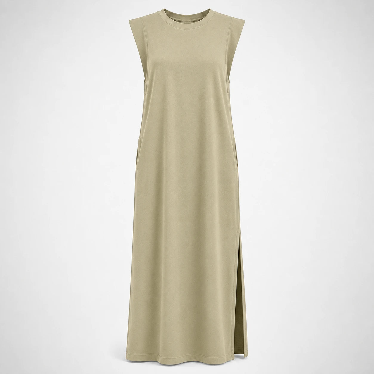 Sleeveless Side Slit Maxi Dress WHD0606080