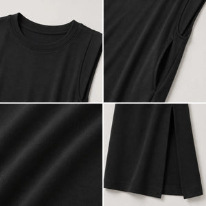 Sleeveless Side Slit Maxi Dress WHD0606080