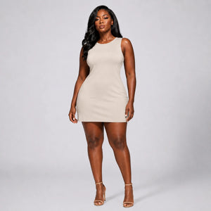 Sleeveless Shift Mini Dress WHD0606081