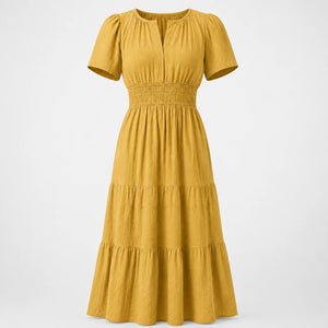 Tiered Smocked Midi Dress WHD0606082