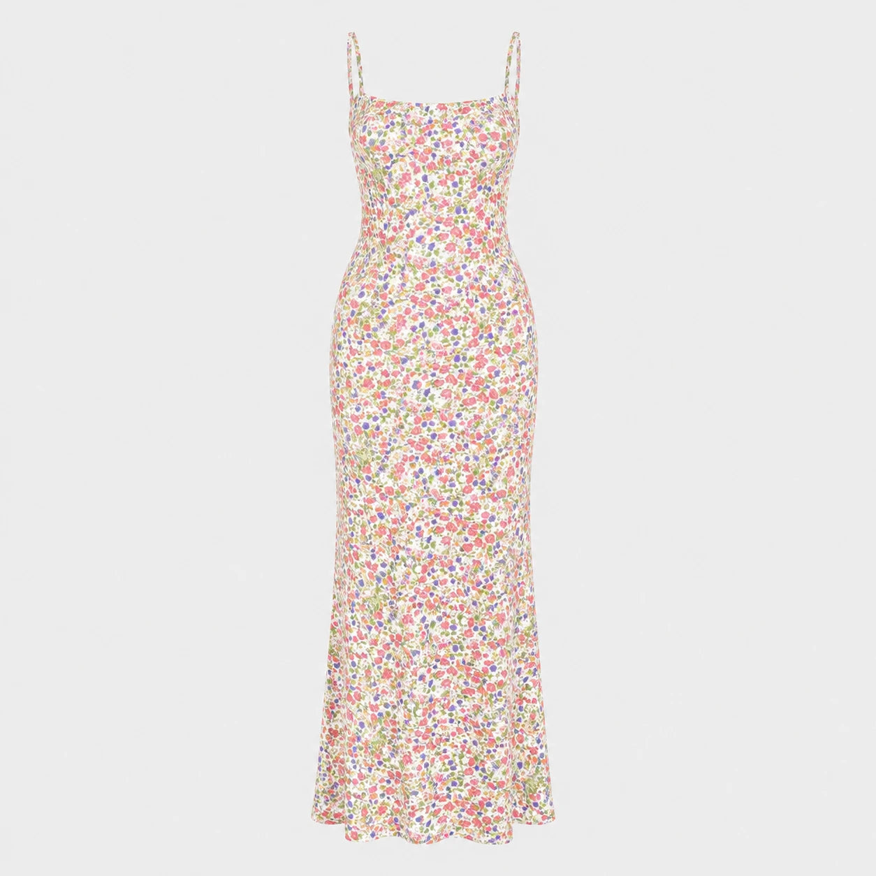 Floral Open Back Maxi Dress WHD0606083