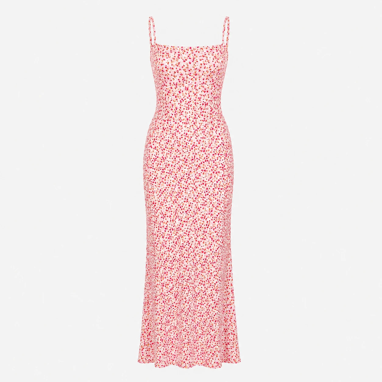 Floral Open Back Maxi Dress WHD0606083