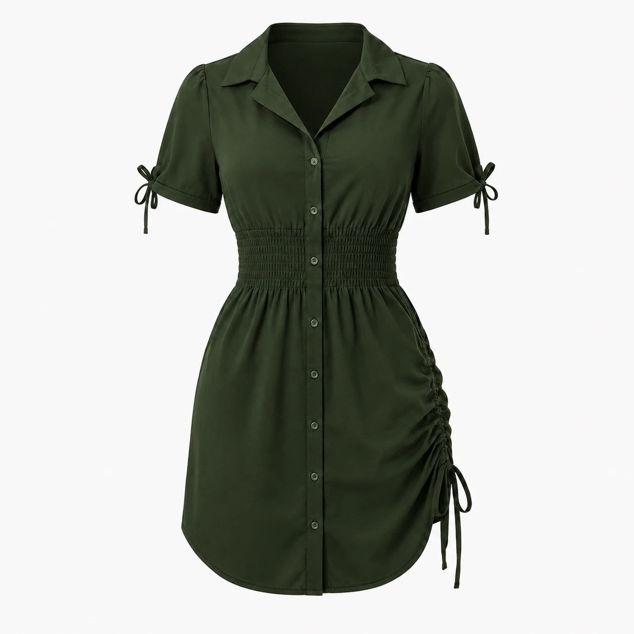 Tie Detail Shirt Dress WHD0606085