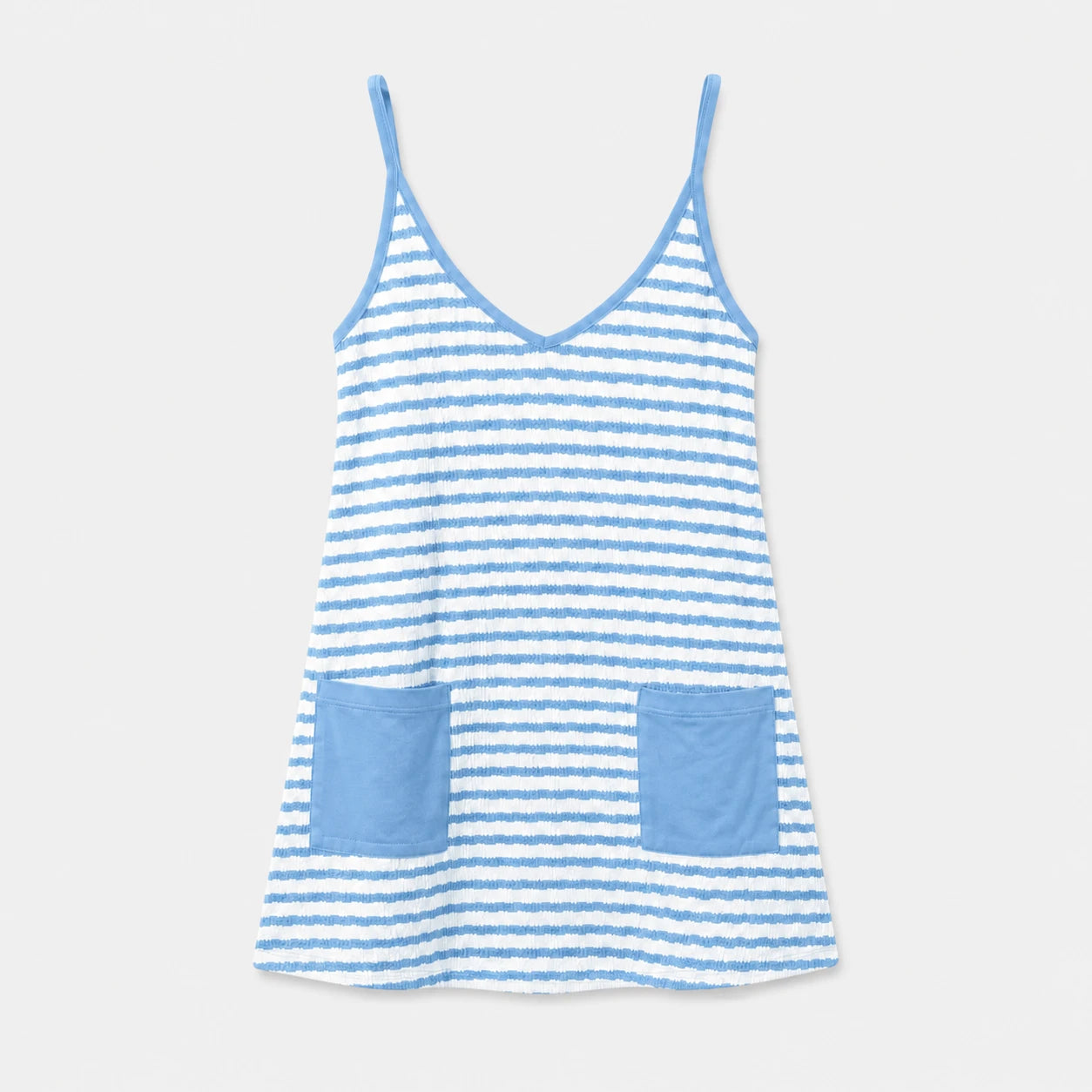 Striped Pocket Tank Dress WHD0606088