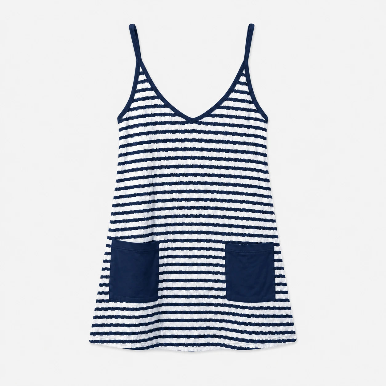 Striped Pocket Tank Dress WHD0606088