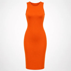 Sleeveless Bodycon Midi Dress WHD0606089