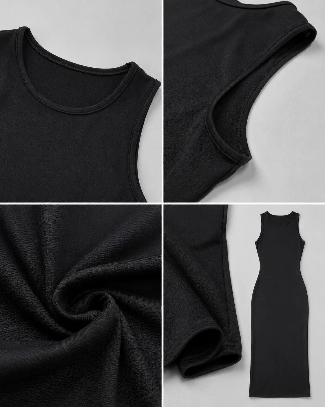 Sleeveless Bodycon Midi Dress WHD0606089