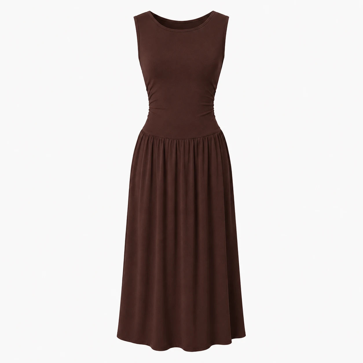 Ruched Waist Maxi Dress WHD0606091