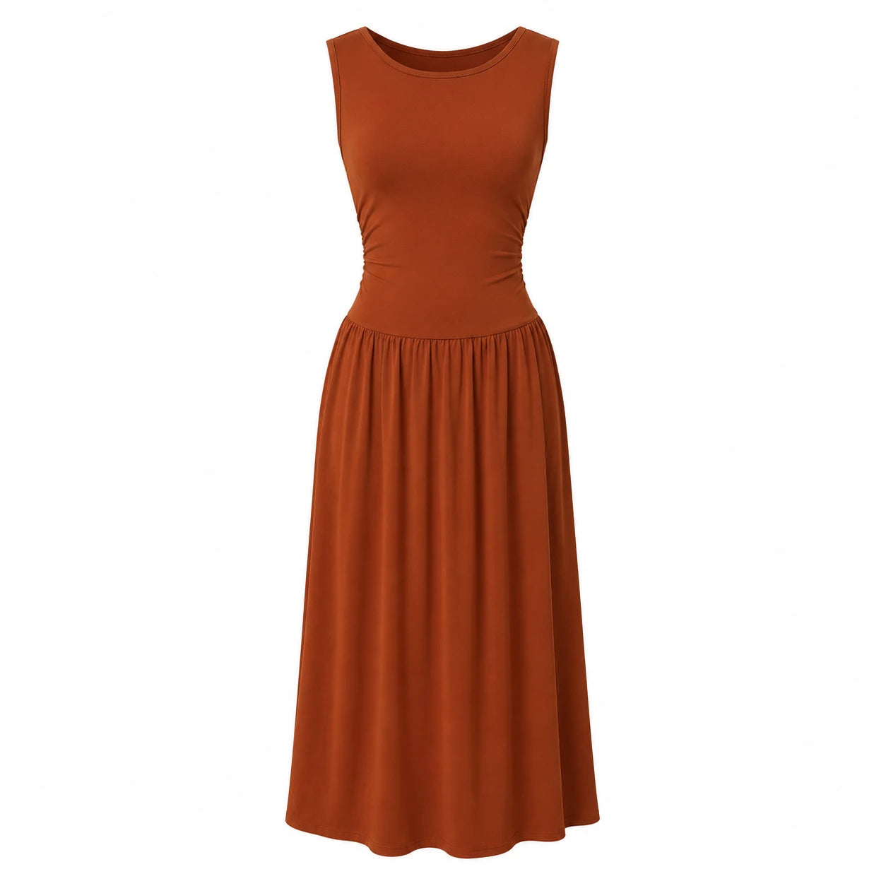 Ruched Waist Maxi Dress WHD0606091