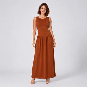 Ruched Waist Maxi Dress WHD0606091