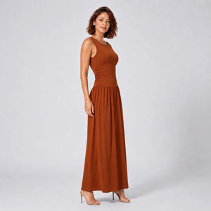 Ruched Waist Maxi Dress WHD0606091