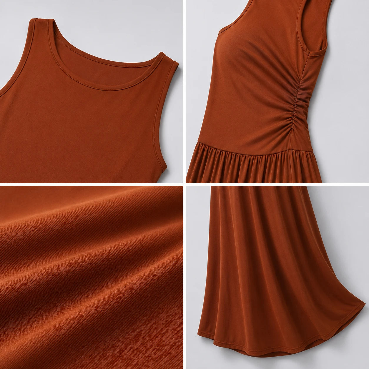 Ruched Waist Maxi Dress WHD0606091