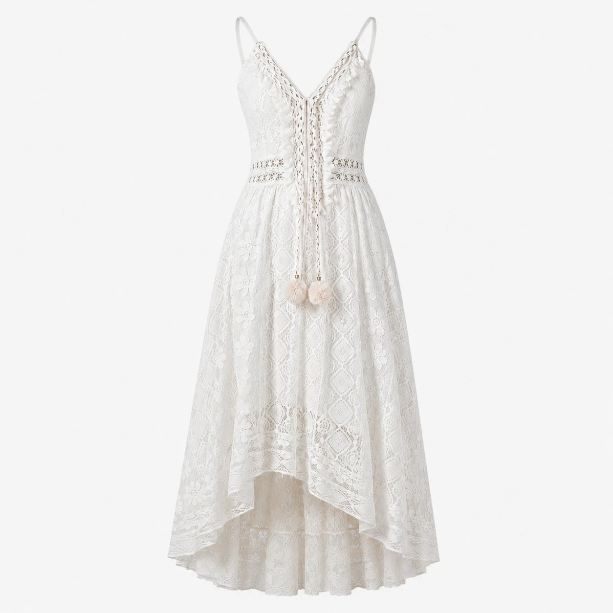 Lace V-Neck Maxi Dress WHD0606097