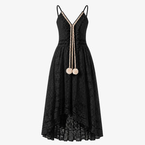 Lace V-Neck Maxi Dress WHD0606097