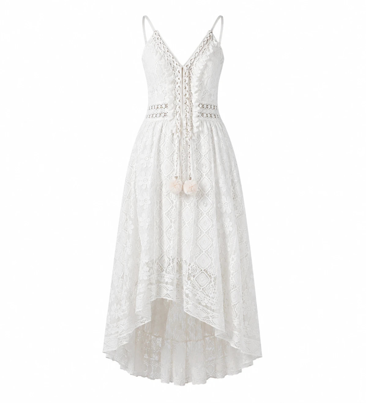 Lace V-Neck Maxi Dress WHD0606097