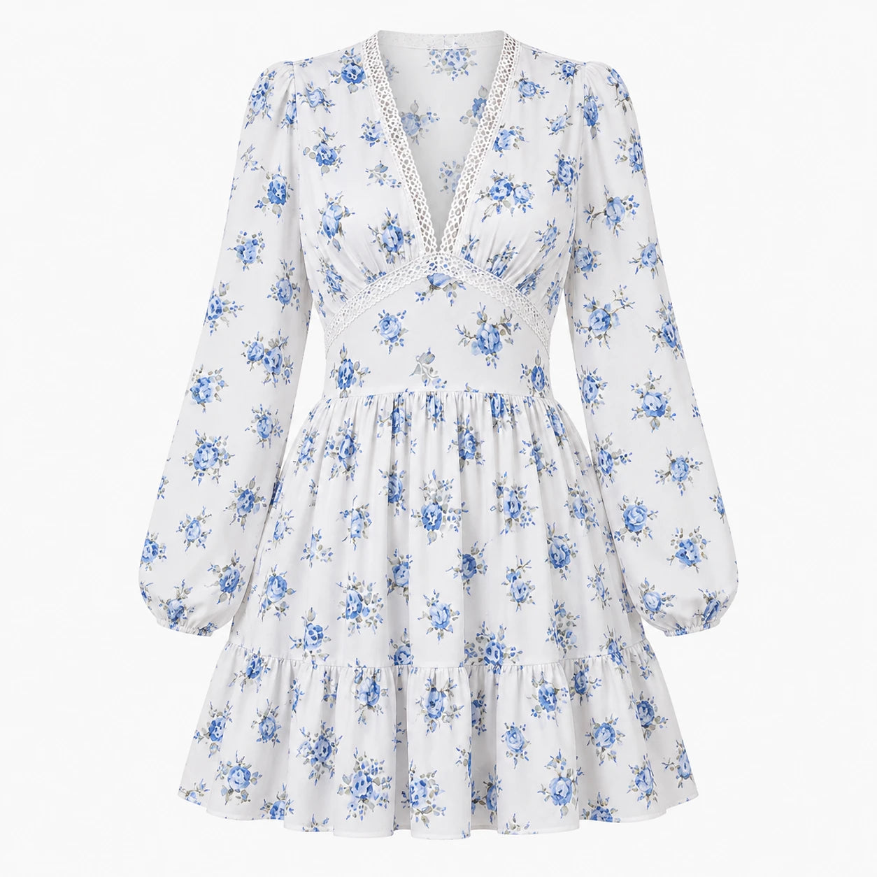 Floral Ruffle Mini Dress WHD0606101