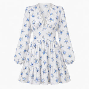 Floral Ruffle Mini Dress WHD0606101