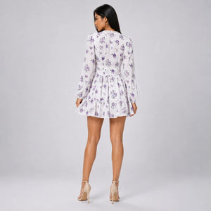 Floral Ruffle Mini Dress WHD0606101