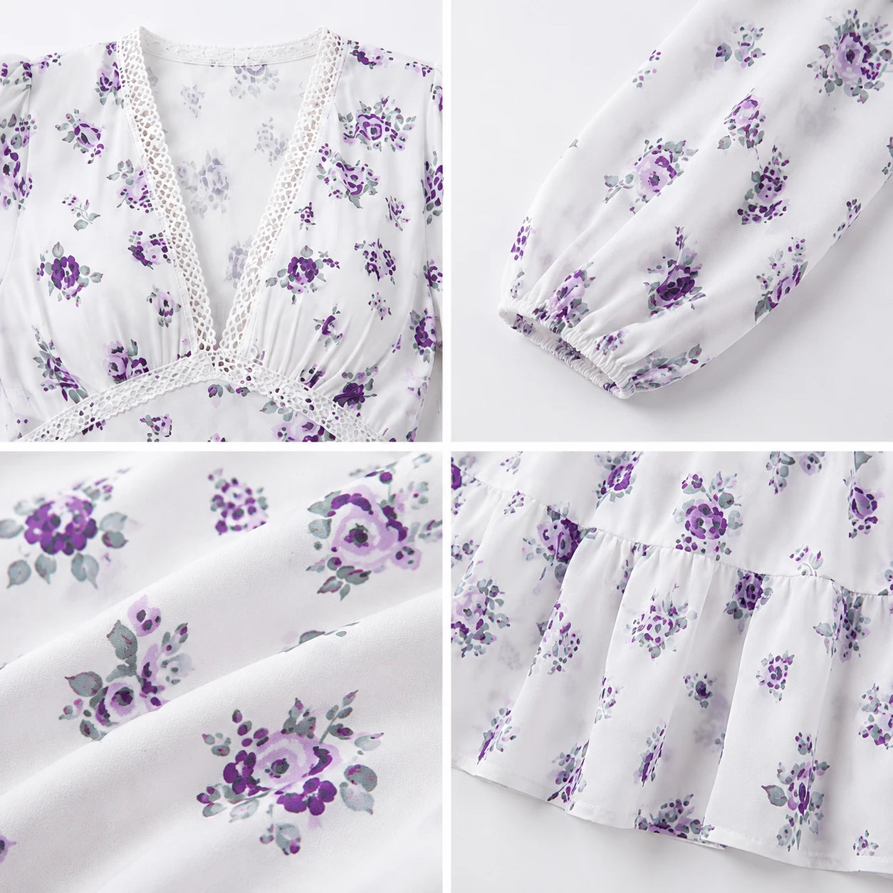Floral Ruffle Mini Dress WHD0606101