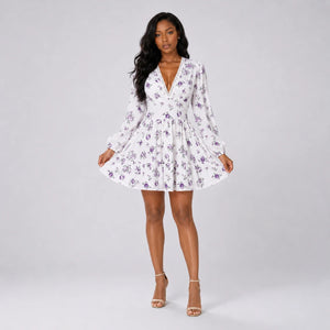 Floral Ruffle Mini Dress WHD0606101