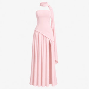 Strapless Colorblock Maxi Dress WHD0606102