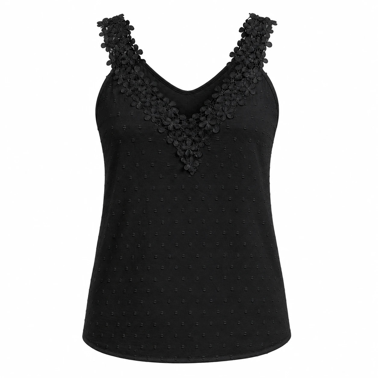 Floral Lace Sleeveless Top WHD0606107